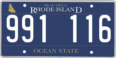 RI license plate 991116