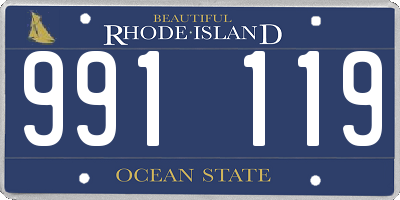 RI license plate 991119