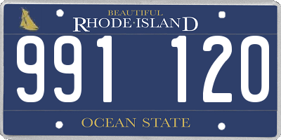 RI license plate 991120