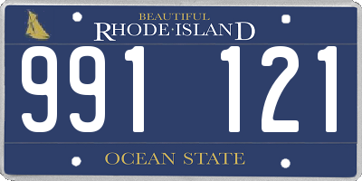 RI license plate 991121