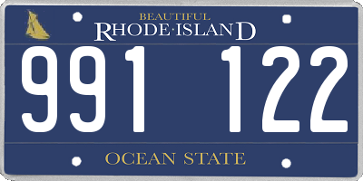 RI license plate 991122