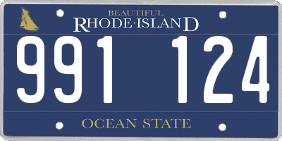 RI license plate 991124