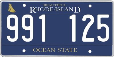 RI license plate 991125