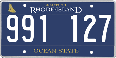 RI license plate 991127