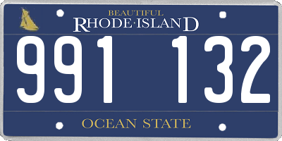 RI license plate 991132