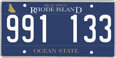 RI license plate 991133