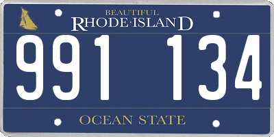 RI license plate 991134