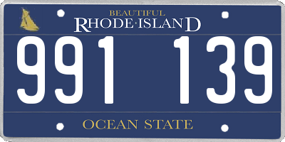 RI license plate 991139