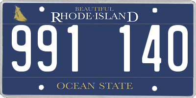 RI license plate 991140