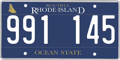 RI license plate 991145