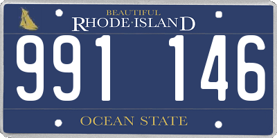 RI license plate 991146