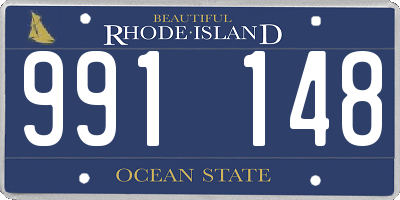 RI license plate 991148