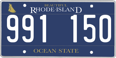 RI license plate 991150