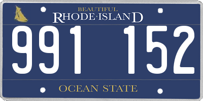 RI license plate 991152