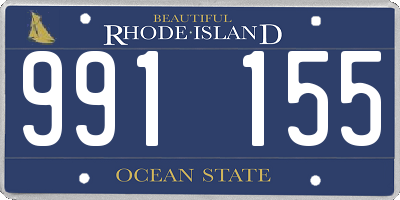 RI license plate 991155