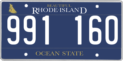 RI license plate 991160