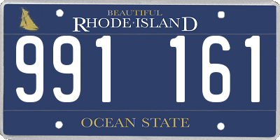 RI license plate 991161