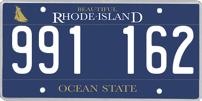 RI license plate 991162
