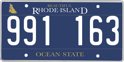 RI license plate 991163