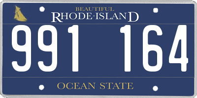 RI license plate 991164