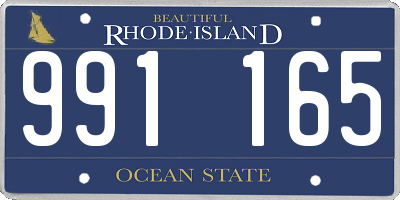 RI license plate 991165