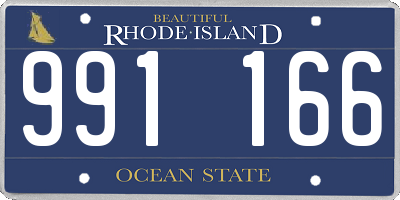 RI license plate 991166