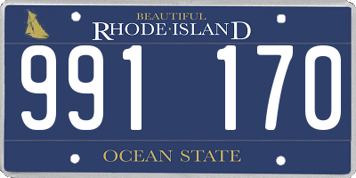 RI license plate 991170