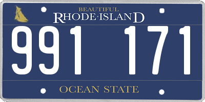 RI license plate 991171