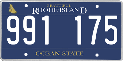 RI license plate 991175