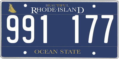 RI license plate 991177