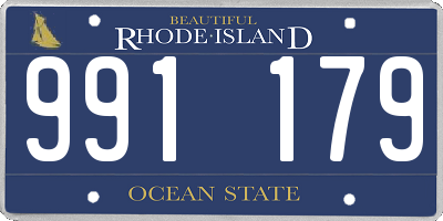 RI license plate 991179