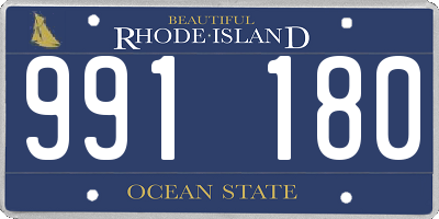 RI license plate 991180