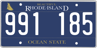 RI license plate 991185