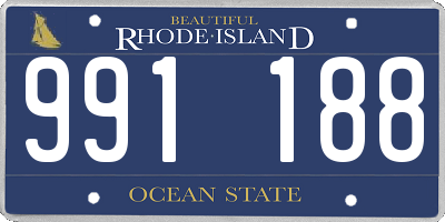 RI license plate 991188