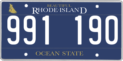 RI license plate 991190