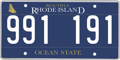 RI license plate 991191