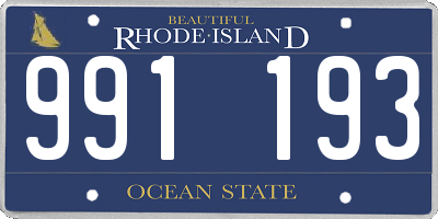 RI license plate 991193