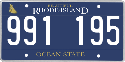 RI license plate 991195