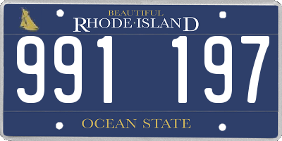 RI license plate 991197