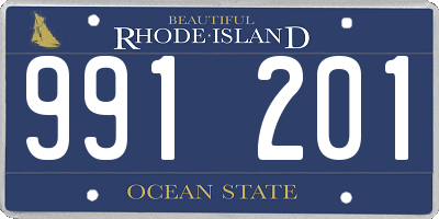 RI license plate 991201