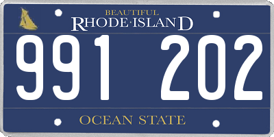 RI license plate 991202