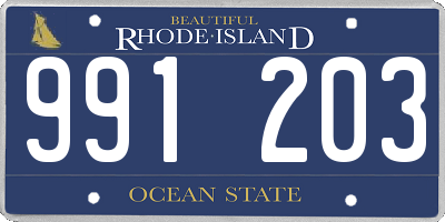 RI license plate 991203