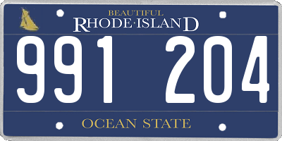 RI license plate 991204