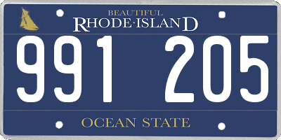 RI license plate 991205