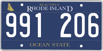 RI license plate 991206