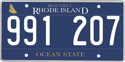 RI license plate 991207