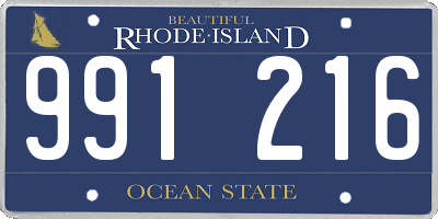 RI license plate 991216