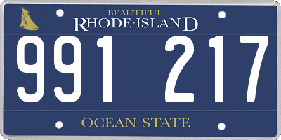 RI license plate 991217