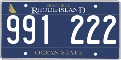 RI license plate 991222
