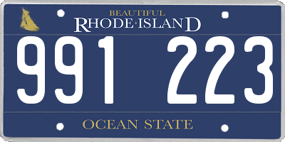 RI license plate 991223